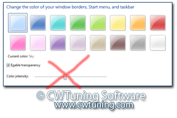 WinTuning 8: Программа для настройки и оптимизации Windows 10/Windows 8/Windows 7 - Отключить изменение цвета заголовка окна