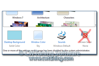 WinTuning 8: Программа для настройки и оптимизации Windows 10/Windows 8/Windows 7 - Отключить пункт «Заставка»