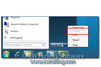 WinTuning 8: Программа для настройки и оптимизации Windows 10/Windows 8/Windows 7 - Удалить пункт «Выход из системы»
