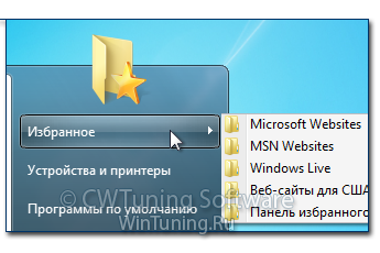 Удалить пункт «Избранное» - Данная настройка подходит для Windows 7