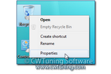 WinTuning 8: Программа для настройки и оптимизации Windows 10/Windows 8/Windows 7 - Выключить свойства значка «Корзина»